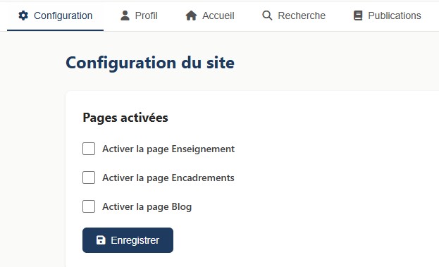 Interface admin 1