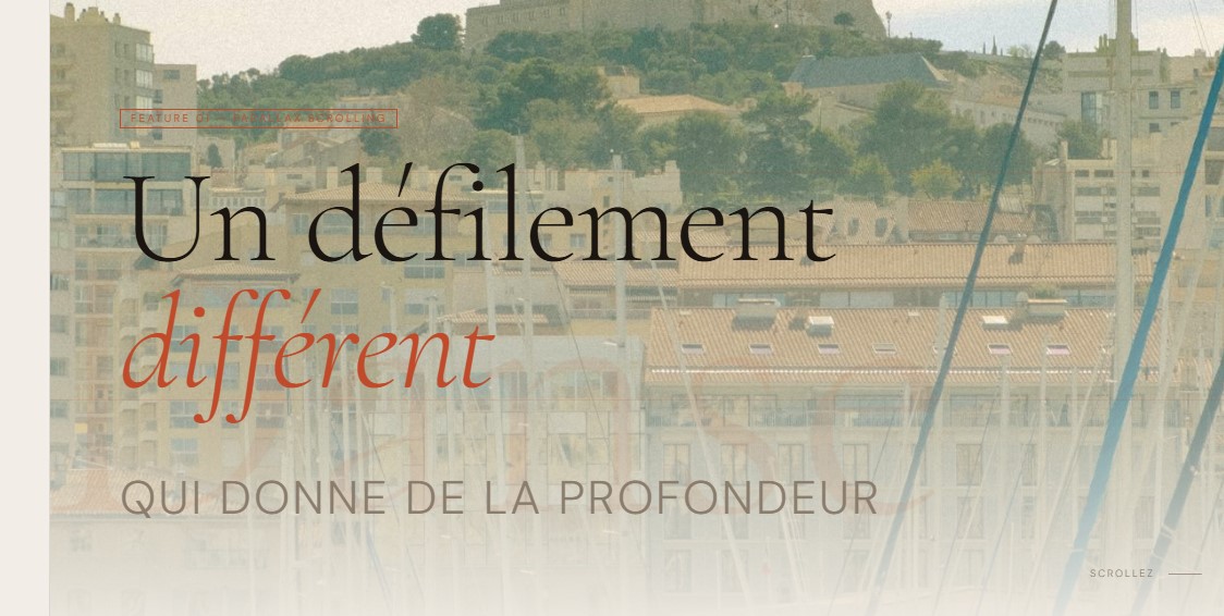 Effet parallax