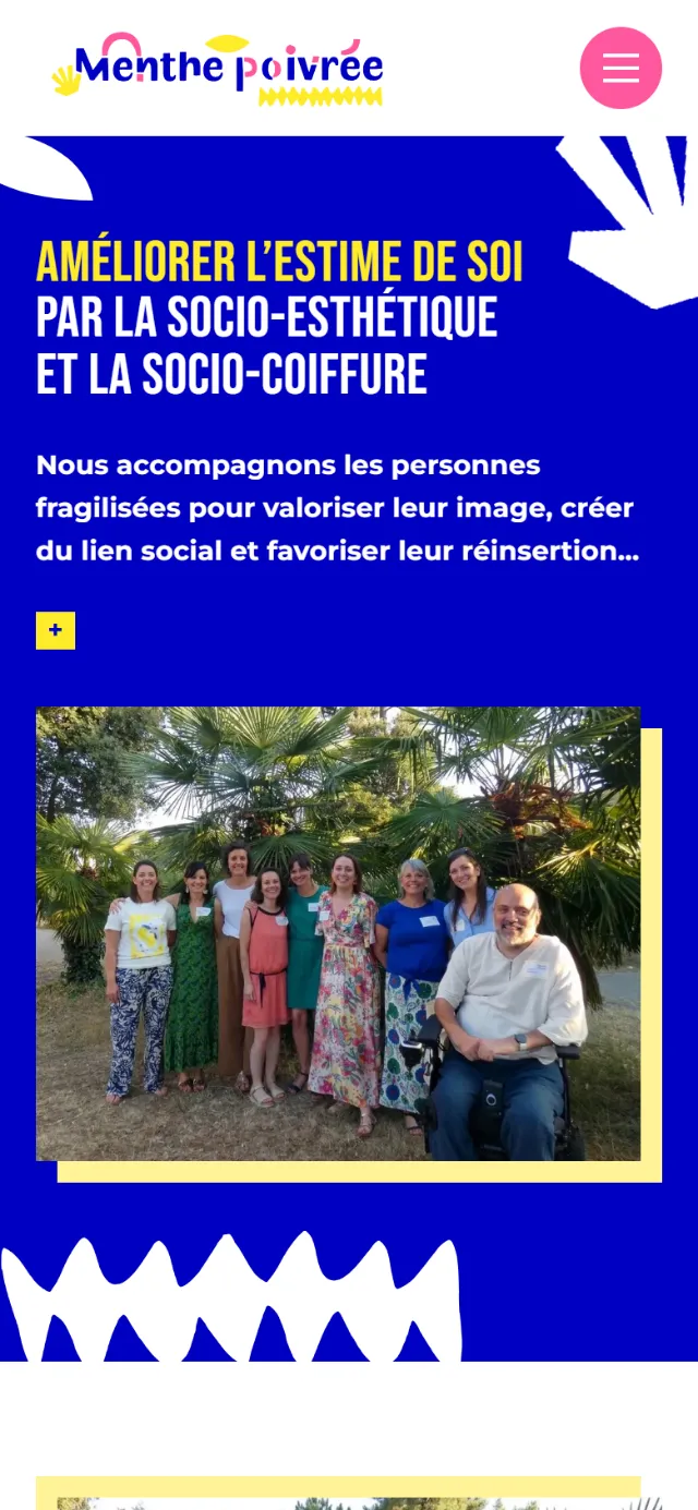 Version mobile du site de Menthe Poivrée
